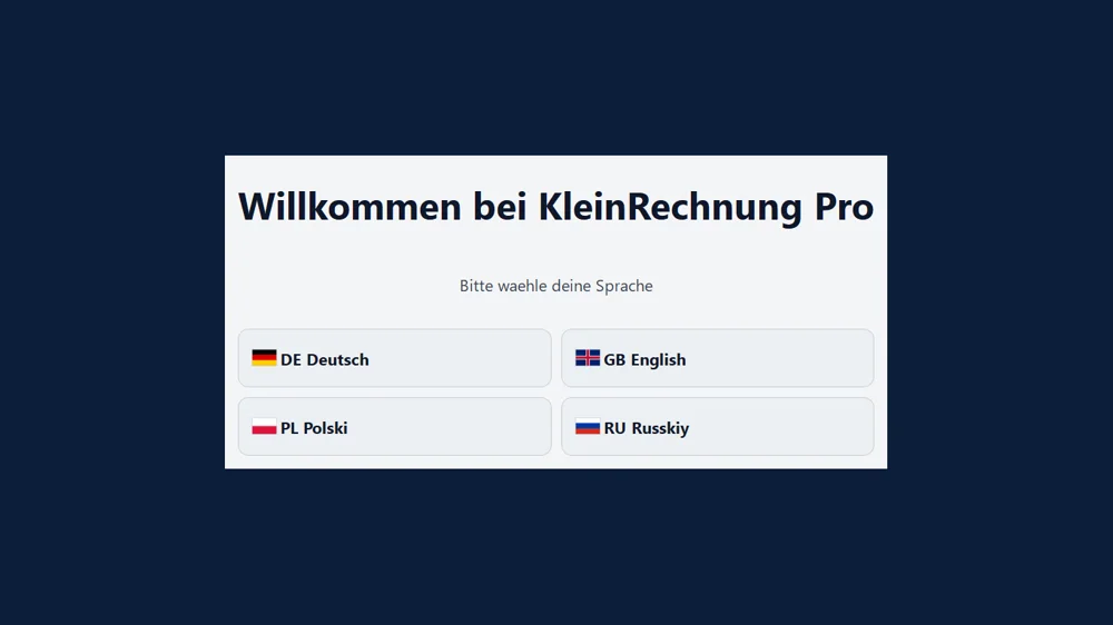Microsoft-Store-Screenshot von KleinRechnung Pro