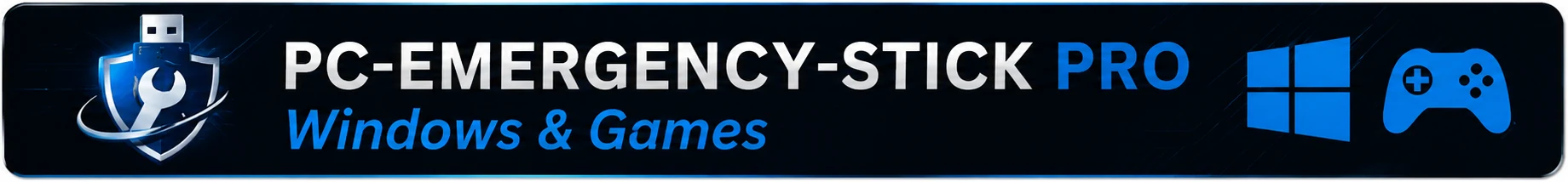 PC-Emergency-Stick PRO Banner Windows und Games